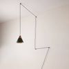 Leather Pendant Lamp "Sam" with Socket