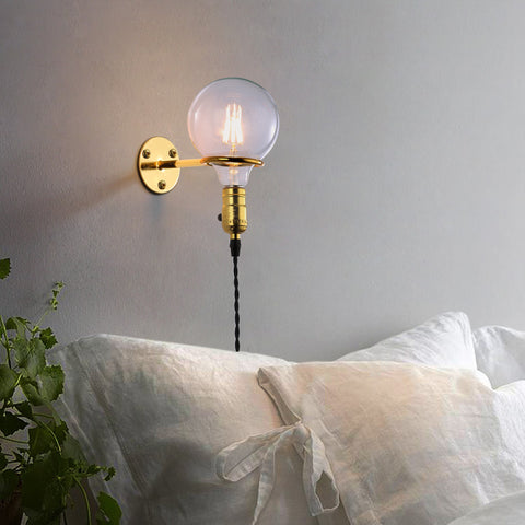 Industrial Gold Rustic Round Ring Pendant Light