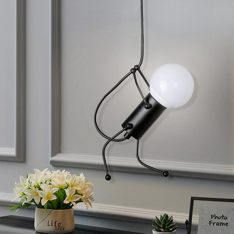 Modern Rustic Stairs Plug in Pendant Wall Light