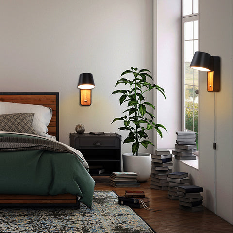 Industrial Wooden Wall Sconce Lighting Fixtures