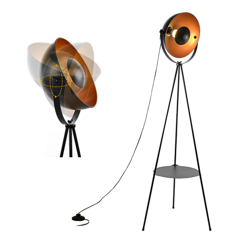 LED Tripod Metal Floor Lamp with RGB Multiple Colors Remote Control