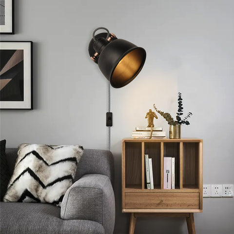Indoor Reading Night Light Fixture Adjustable Spotlight
