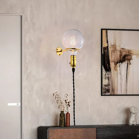 Industrial Gold Rustic Round Ring Pendant Light