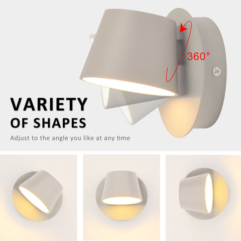 LED Reading Wall Lamp with Switch - Rotating Adjustable