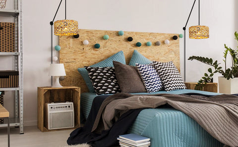 Modern Rattan Bamboo Pendant Light