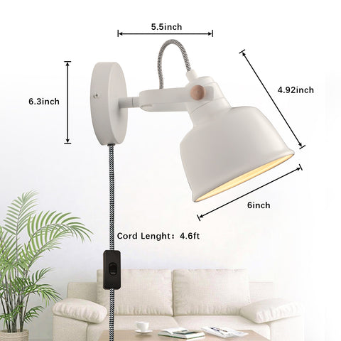 Indoor Reading Night Light Fixture Adjustable Spotlight