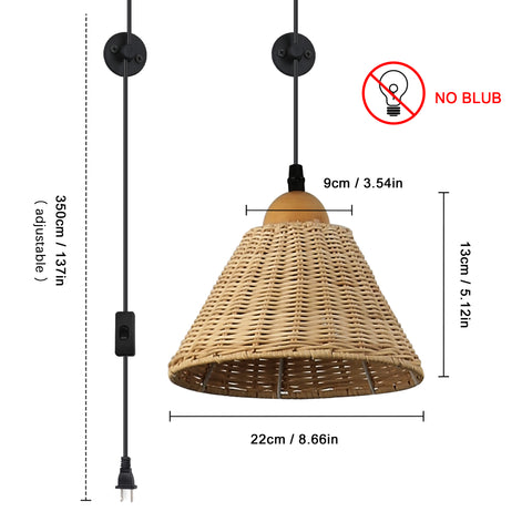 Trapezoid Lampshape Chandelier Wall Light
