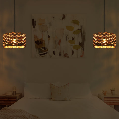 Modern Rattan Bamboo Pendant Light