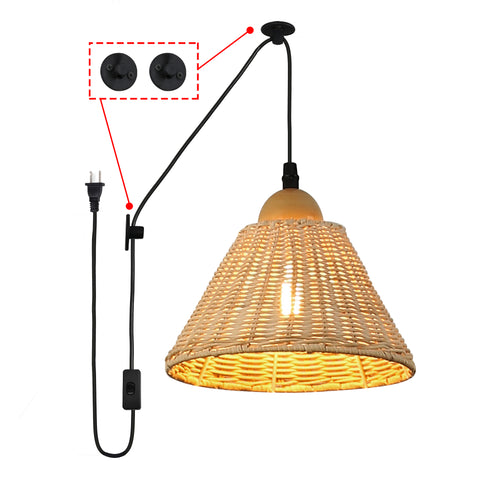 Trapezoid Lampshape Chandelier Wall Light