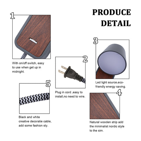 Industrial Wooden Wall Sconce Lighting Fixtures