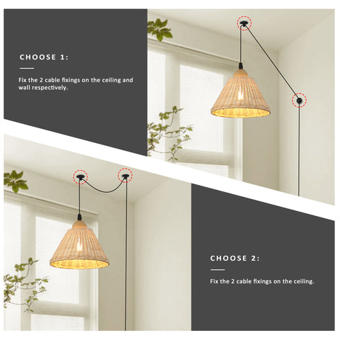 Trapezoid Lampshape Chandelier Wall Light