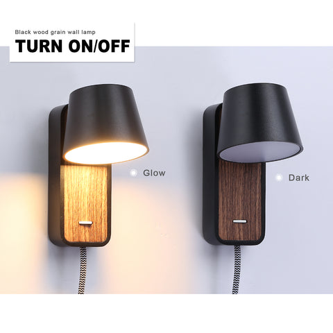 Industrial Wooden Wall Sconce Lighting Fixtures